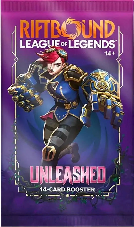 Riftbound Unleashed single booster pack - League of Legends TCG, 14 cards
