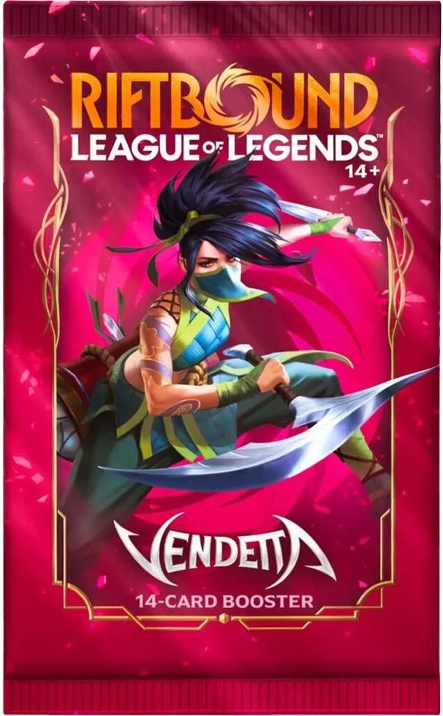 Riftbound Vendetta booster pack - League of Legends TCG, 14 cards