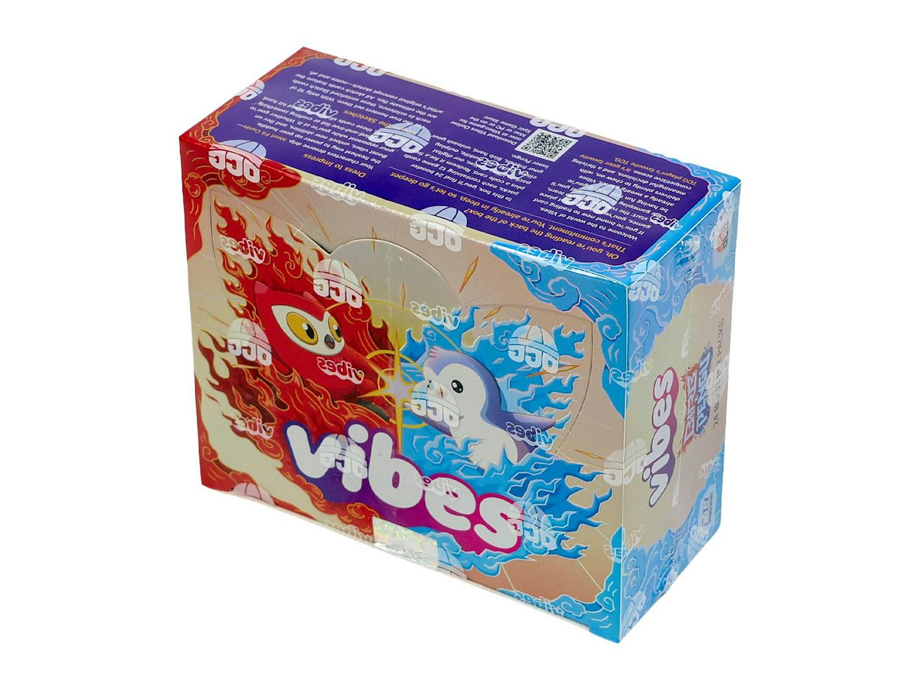 Vibes TCG Birb & Pengu booster pack artwork - 12 cards plus Vibes Online code card