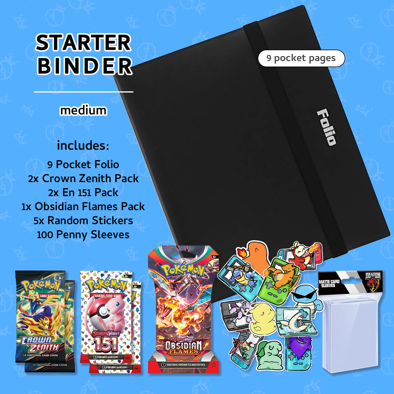 Pokemon Starter Binder Kit