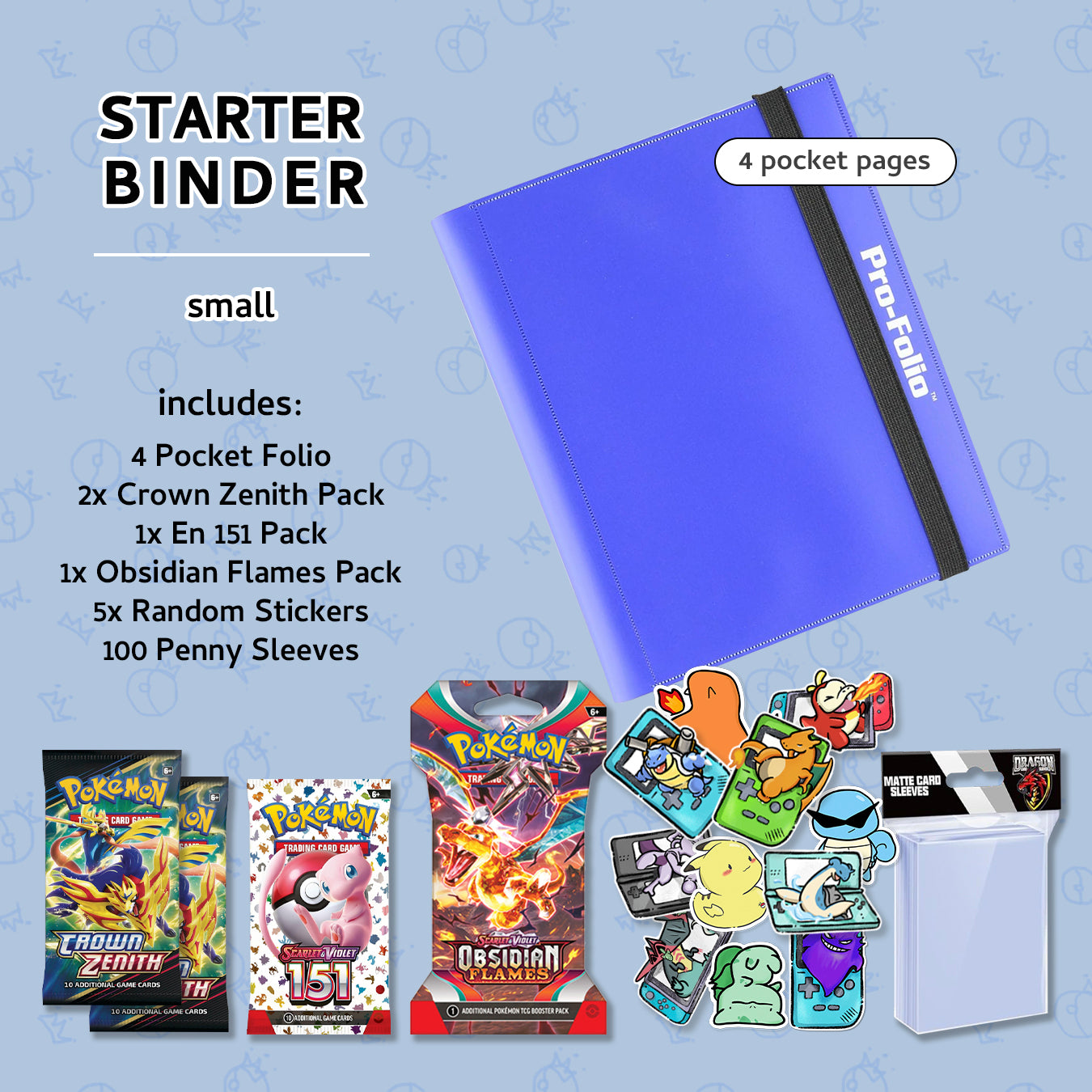 Pokemon Starter Binder Kit