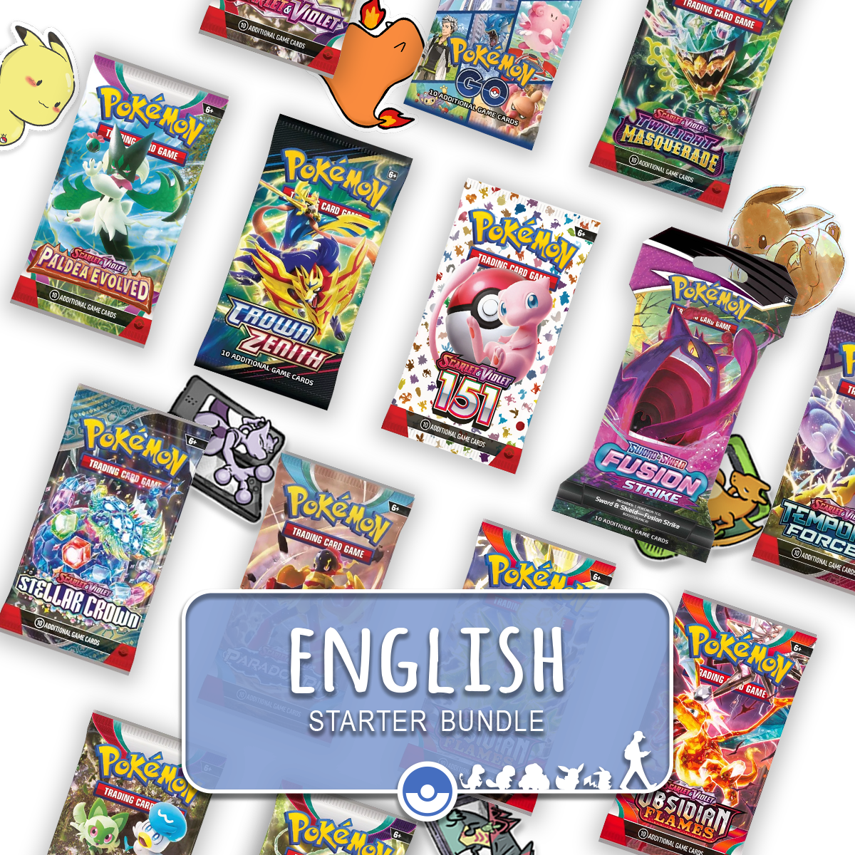 English Pokemon Starter Bundle