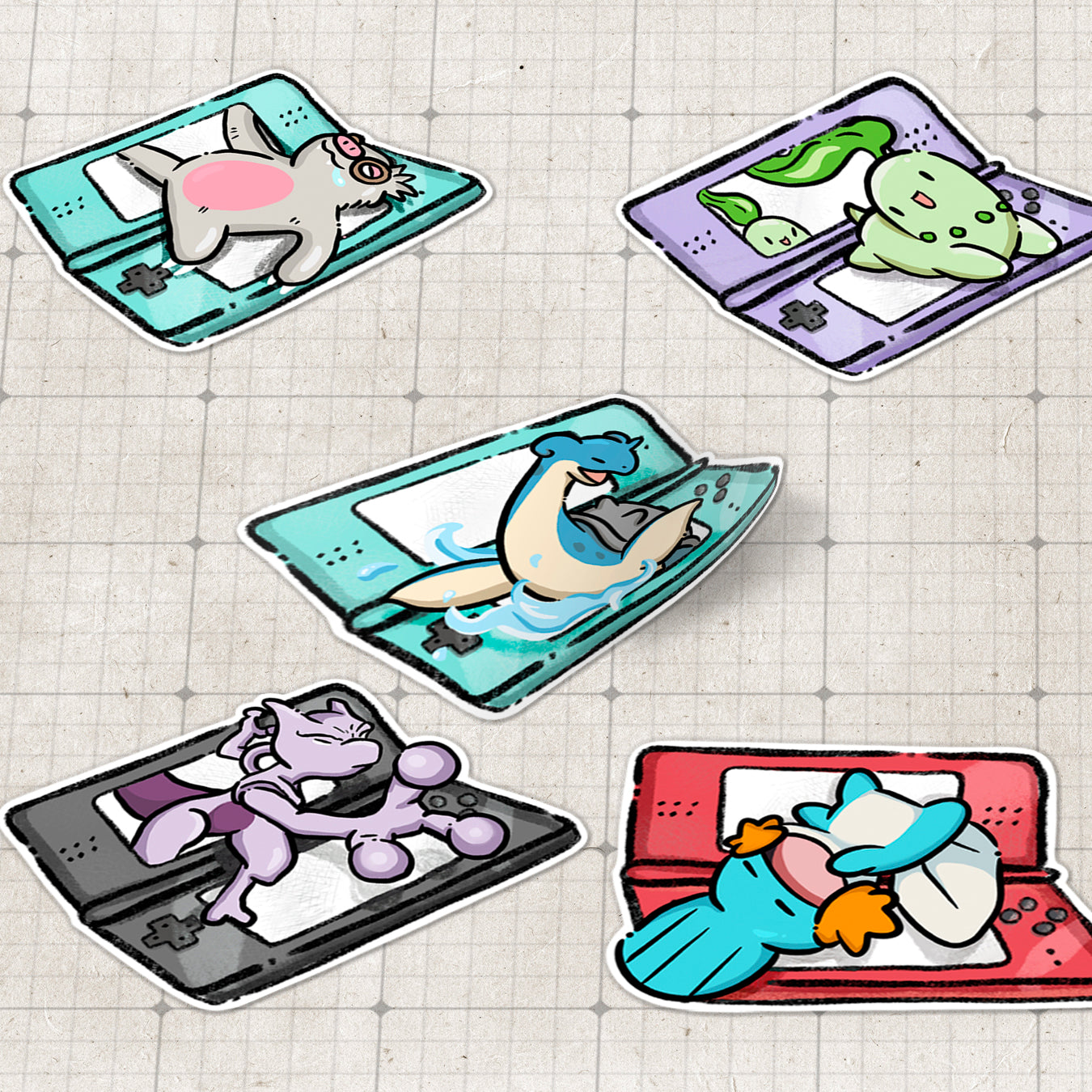 Pokemon NintendoDS Vinyl Sticker Series 1