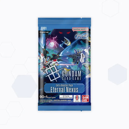 Gundam Card Game Eternal Nexus EB01 booster pack official Bandai render
