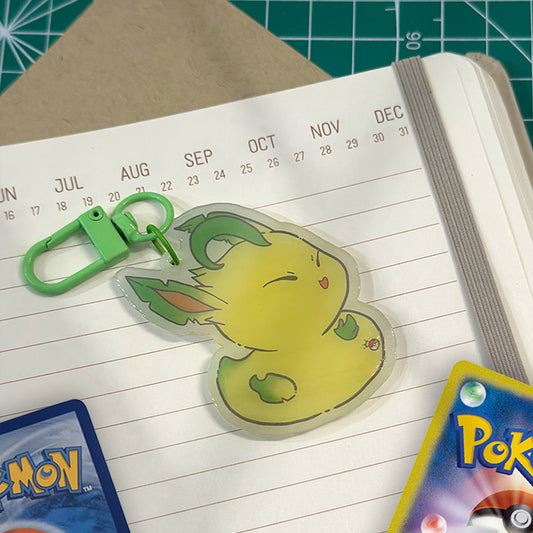 Leafeon Keychain - Duckie Series