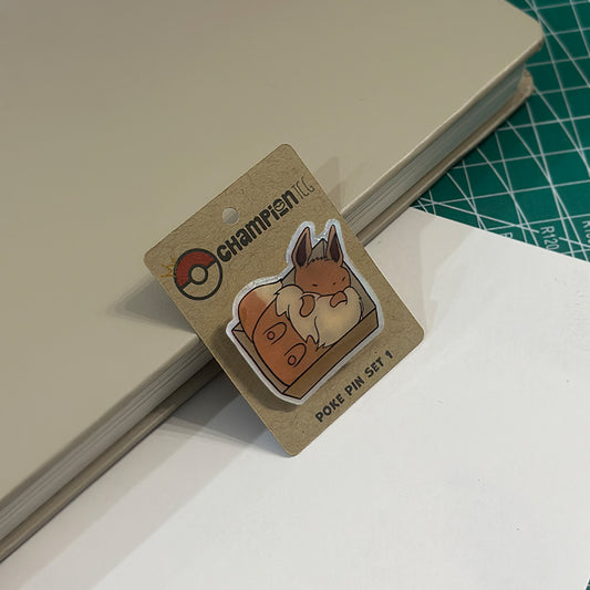 Eevee Box Pin - Poke Pin Set 1