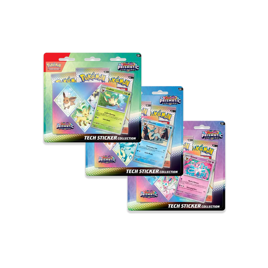 Prismatic Evolutions [English] 3 Pack Tech Sticker Collection