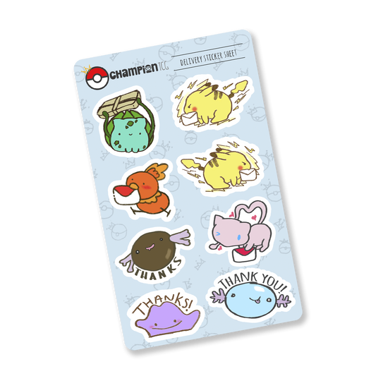 Pokemon Delivery Vinyl Sticker Sheet