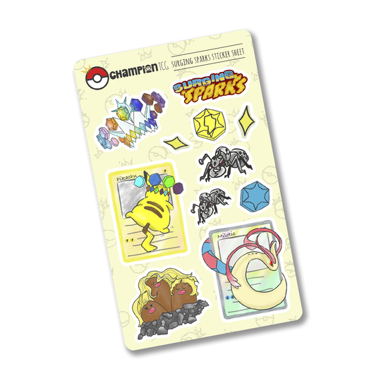 Pokemon Surging Sparks Vinyl Sticker Sheet