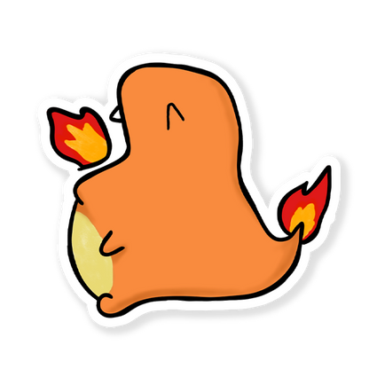 Charmander Ember Matte Vinyl Sticker