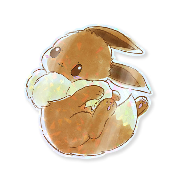 Pokemon Eeveelution Gem Holo Sticker Series