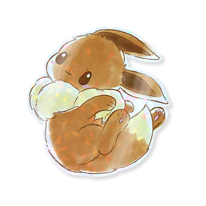 Pokemon Eeveelution Gem Holo Sticker Series