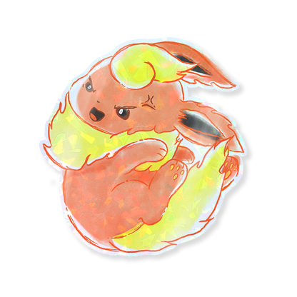 Pokemon Eeveelution Gem Holo Sticker Series