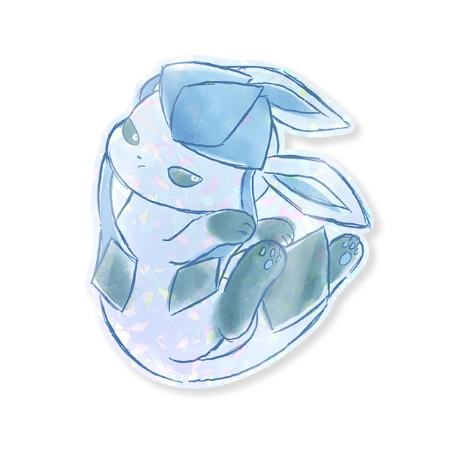 Pokemon Eeveelution Gem Holo Sticker Series