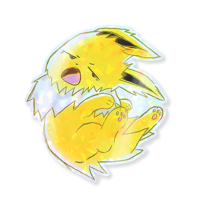 Pokemon Eeveelution Gem Holo Sticker Series