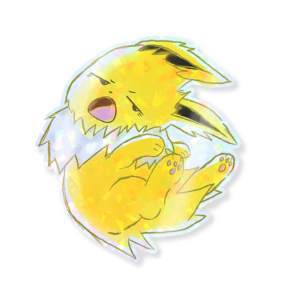 Pokemon Eeveelution Gem Holo Sticker Series