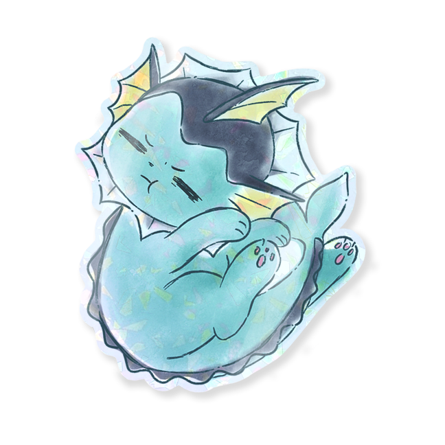 Pokemon Eeveelution Gem Holo Sticker Series