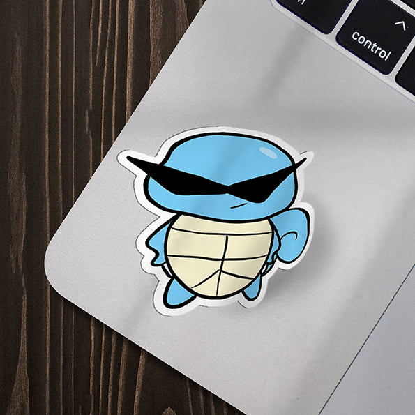 Squirtle Cool Shades Vinyl Sticker