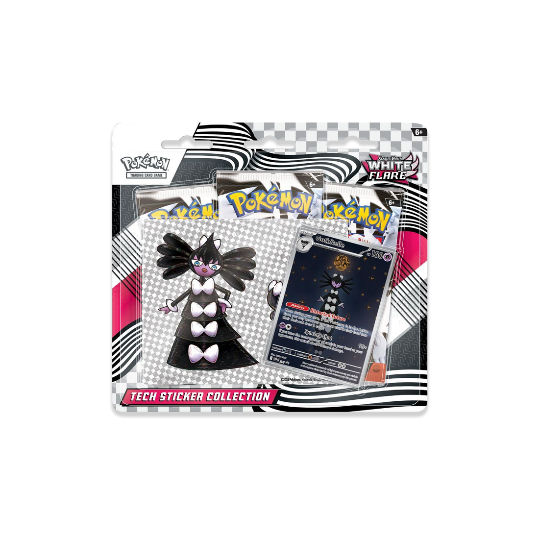Black Bolt White Flare [English] 3 Pack Tech Sticker Collection